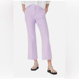 J.Crew Lavender Cropped Linen Pants NWT